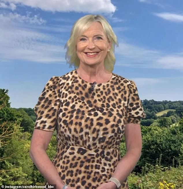 Carol Kirkwood, 62, faced a wardrobe malfunction on Friday morning while presenting the BBC Breakfast show