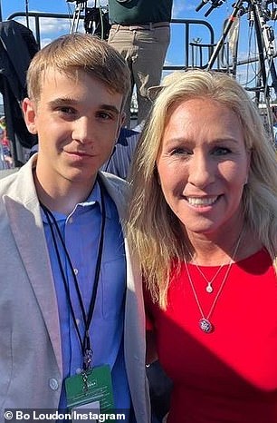 Bo Loudon and Representative Marjorie Taylor Greene, Republican of Georgia.