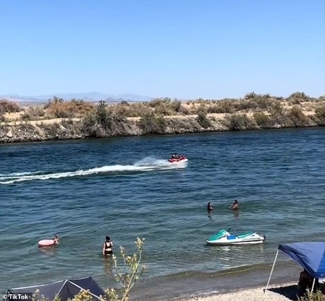 To escape the relentless heat, locals and tourists flock to the Colorado River, where Needles has three beaches