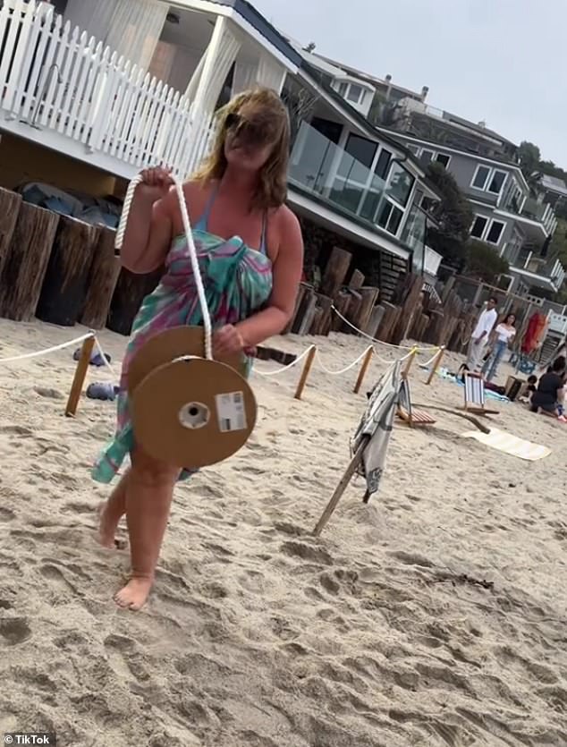 Woman named 'Karen of the Week' for attempting to block off parts of a public beach with barrier tape is being handed a hefty fine