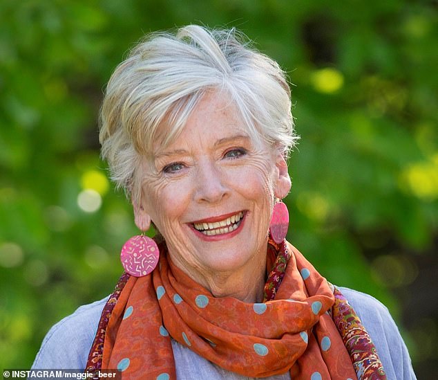 Celebrity chef Maggie Beer (pictured), 79, was taken to hospital by her husband Colin Beer after suffering broken bones and other injuries in a fall at her home.