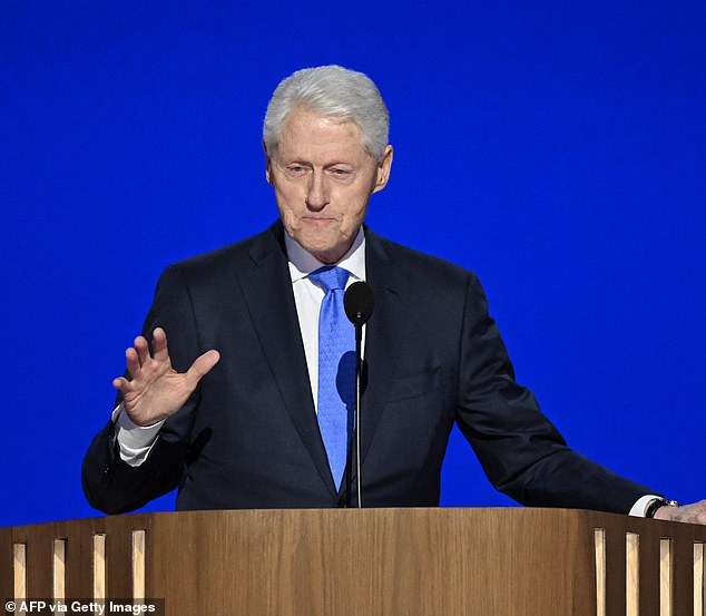 Bill Clinton joked that he didn't have many conventions left during his speech at the DNC Wednesday night, as many on social media said his voice and hands were shaking the entire time