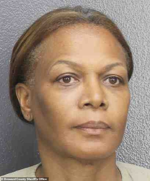 Martine Louis-Jacques, 62, of Miramar, was arrested Monday after leaving her son in her hot Mercedes for 20 minutes while she was shopping at Walmart