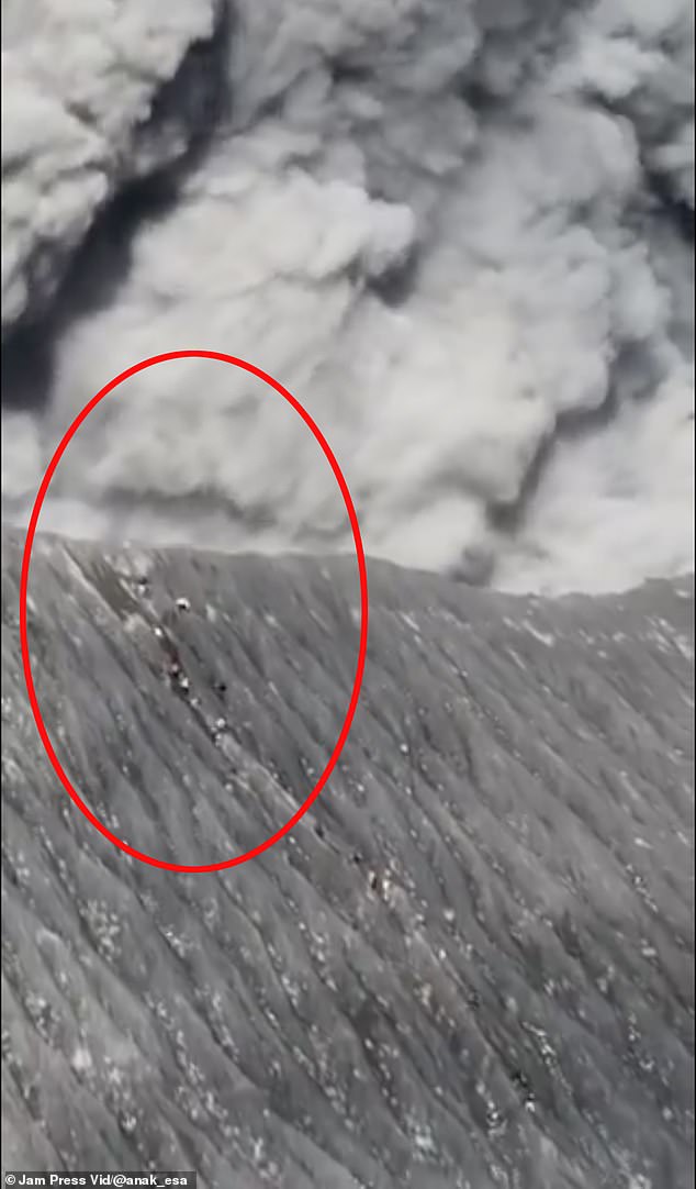 Climbers saw their lives flash before their eyes as they scaled the rim of Dukono, an active volcano in the northern part of the Indonesian island of Halmahera