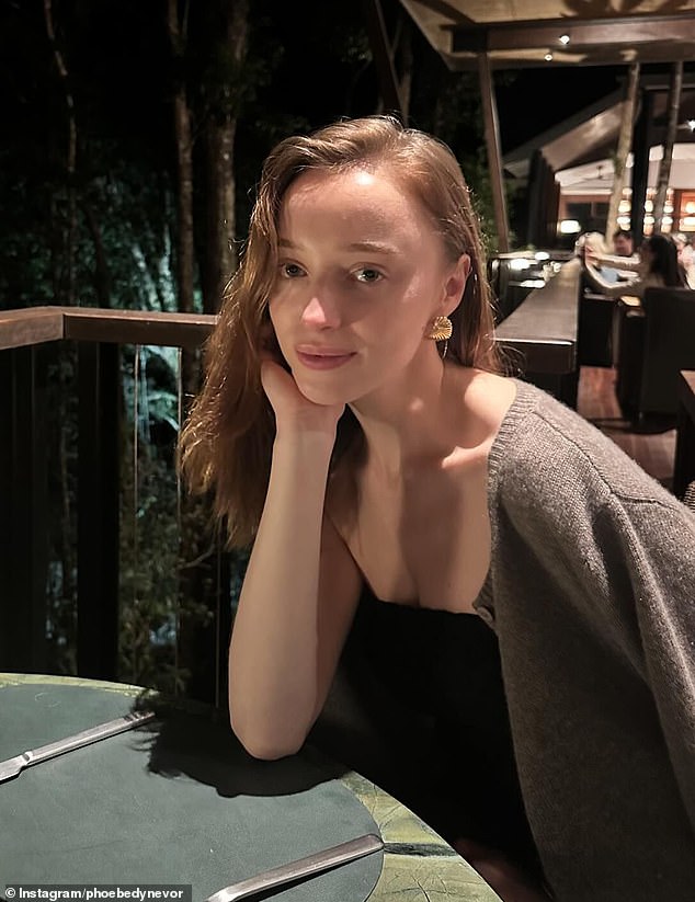 Phoebe Dynevor has started filming a new $30 million shark thriller in Melbourne (she's seen here during her trip Down Under)