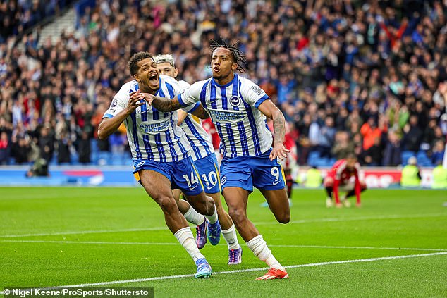 Joao Pedro scored the 95th winning goal to see Brighton secure a 2-1 victory over Manchester United