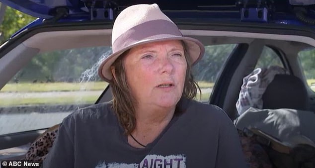 Jaki Rose (pictured), a mother of four, has been homeless for 18 months and sleeps in her car despite also working as a chef, in another example of Australia’s rental crisis.