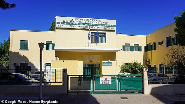 The seriously injured 33-year-old British woman was taken to hospital in Kos by the EKAV ambulance service, but died of her injuries several hours later.