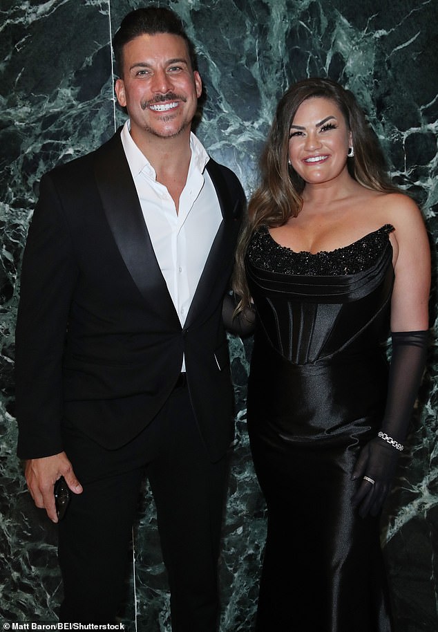 Brittany Cartwright has broken her silence after filing for divorce from husband Jax Taylor; pictured in April at the White House Correspondents' Dinner