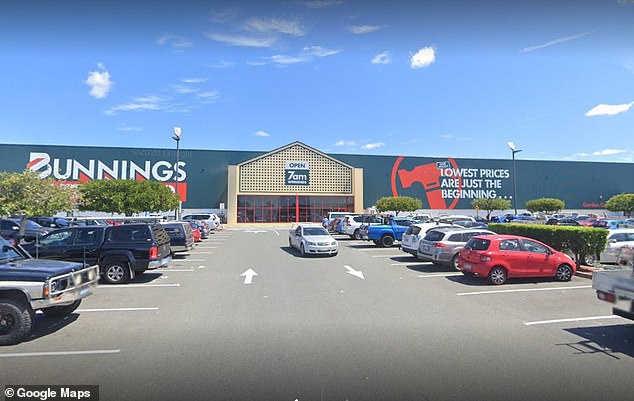 Queensland Police responded to the incident at Bunnings Stafford (pictured) in the city's northern suburbs shortly after 11.15am on Thursday