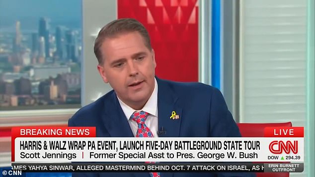 Conservative CNN pundit Scott Jennings drew angry backlash from his fellow panelists after claiming the Democratic Party is 'awash in anti-Semitism'