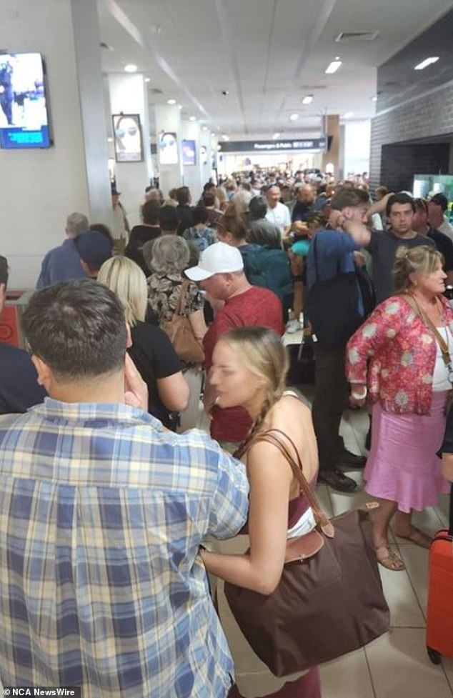 Passengers at Cairns Airport are reportedly being re-screened at security. Photo: Facebook.