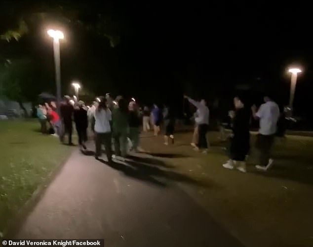 About 300 to 400 people were evacuated from the hotel. Others stood in a nearby park and watched in disbelief as the fire raged through the building.