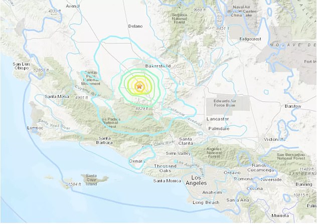 The earthquake struck at 9:09 p.m. southwest of Lamont, in a remote area of ​​central California near the Kern Lake Bed and Maricopa Flat at a depth of 7 miles (11 kilometers).