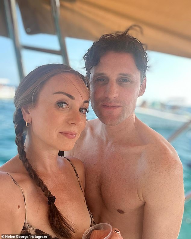 Call The Midwife star Helen George sparked romance rumours on Tuesday after sharing a series of cuddly photos with a mystery man during her Italian holiday