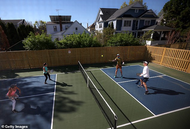 The pickleball courts were built about four years ago by the Sagamore Beach Colony Club, which has been in the area for more than 110 years