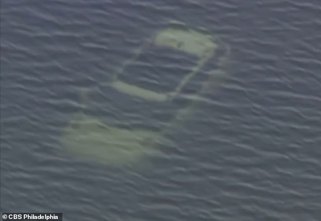 A couple in love had to make a hasty and awkward escape from their car when it ended up in a river with them in the backseat