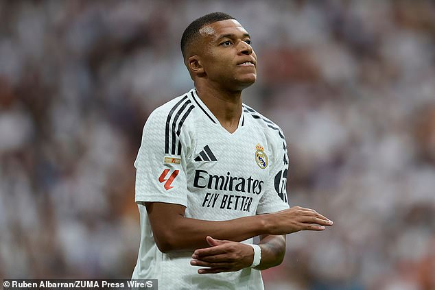 Kylian Mbappe has started twice for Real Madrid in LaLiga but has yet to score a single league goal