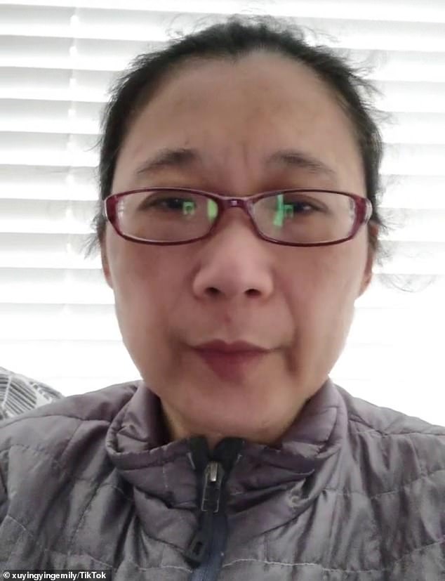 Yingying Xu (pictured) is accused of murdering her daughter. She posted a series of religious TikToks on the same day as the alleged murder