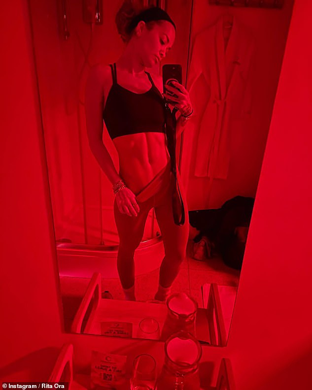 33-year-old Hot Right Now singer Rita Ora visits infrared sauna to reduce anxiety symptoms