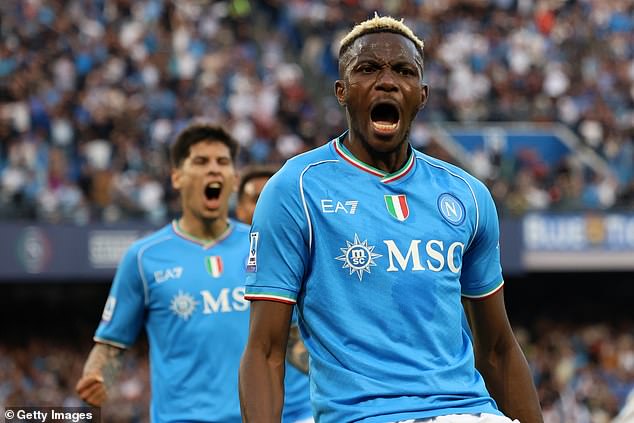 Chelsea have failed to sign Napoli striker Victor Osimhen (pictured)