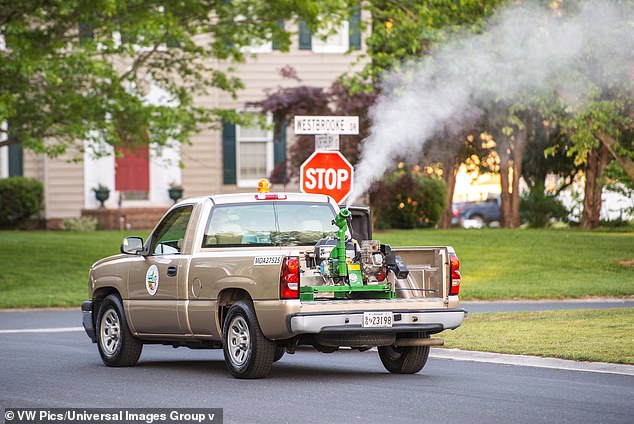 Cities will use trucks and planes to spray mosquito-killing pesticides in areas at high risk of disease.