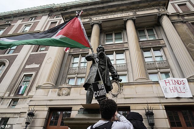 The surfacing of the texts sparked fresh outrage on campus, which has been rocked for months by anti-Israel protests in the wake of the war with Hamas.