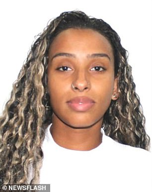 Leticia Clara Bento da Silva, 23, (pictured) has now been arrested for his murder