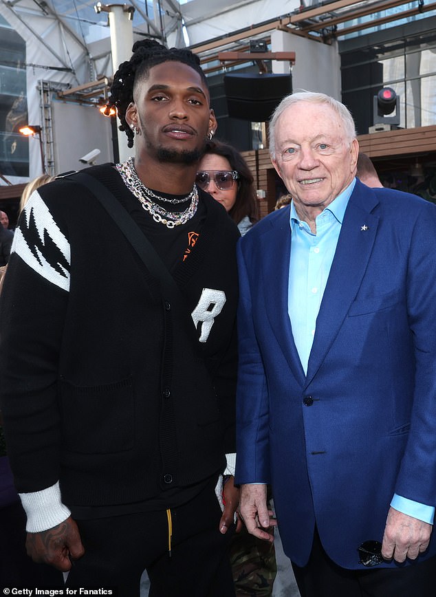 CeeDee Lamb and Jerry Jones Attend Michael Rubin's 2024 Fanatics Super Bowl Party