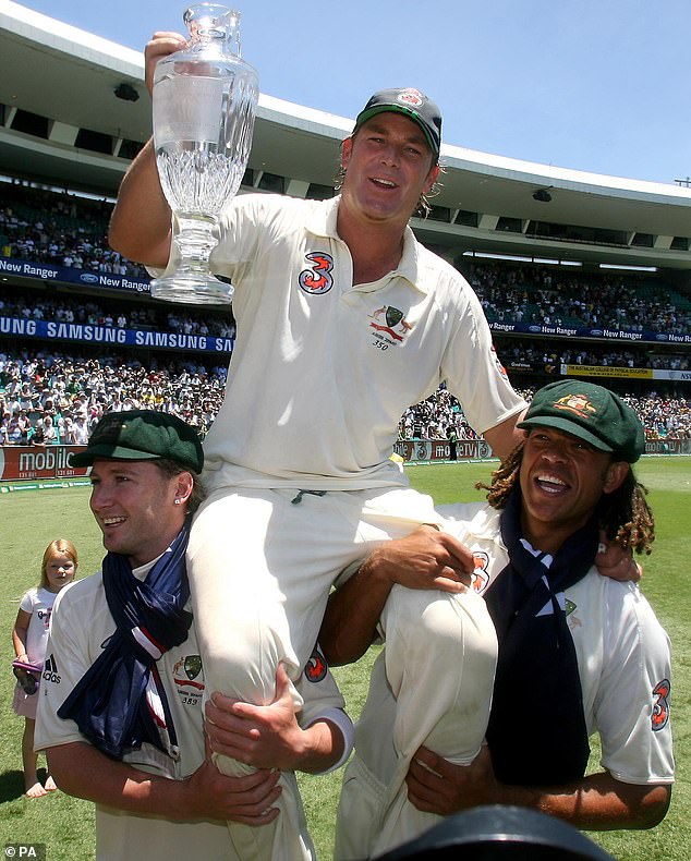 Late cricket legends Shane Warne (centre) and Andrew Symonds (right) will also be considered by Cricket Australia