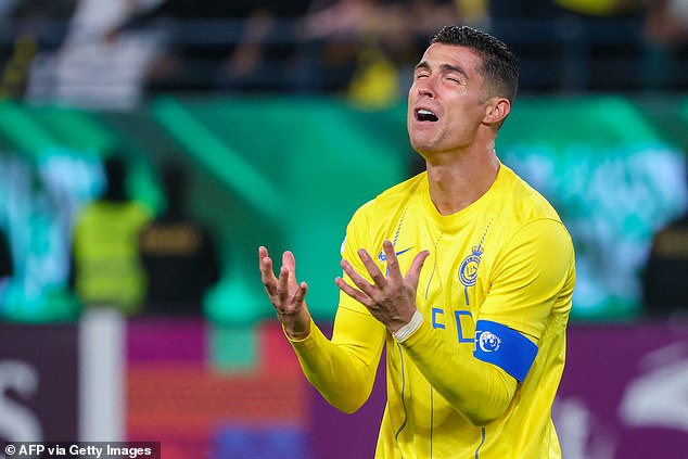 Cristiano Ronaldo was brutally mocked by his fans on social media after it was revealed what he said before taking his free kick