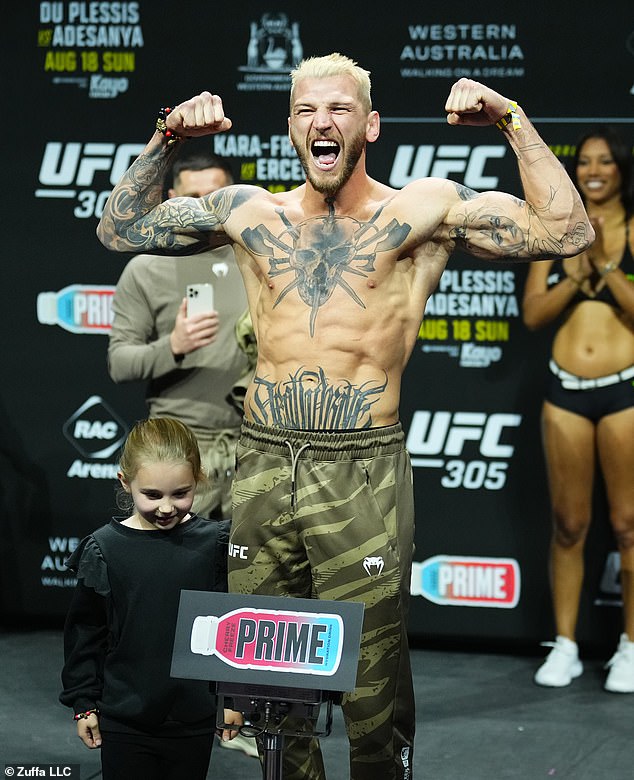 Fighting fans were in for a huge shock when the Kiwi showed off his elaborate new tattoo ahead of his fight against Mateusz Gamrot in Perth last weekend