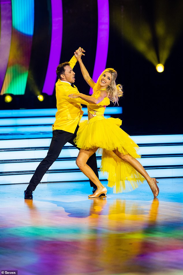 The final five to go to the Dancing With The Stars grand final were revealed Sunday night after a brutal triple elimination. Nikki Osborne (right) is safe and on her way to the final