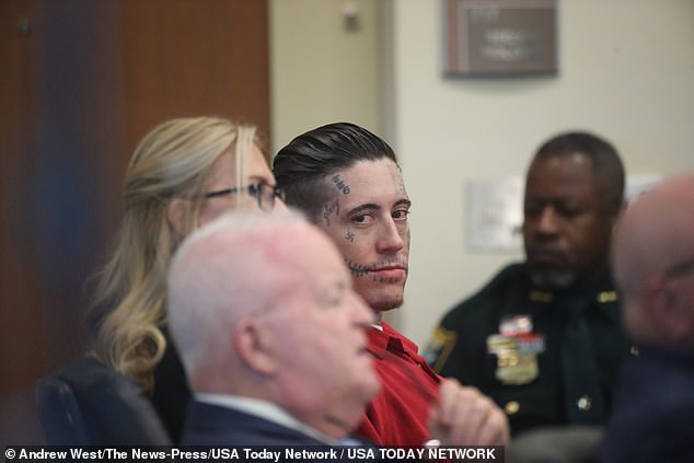 Wade Wilson, 30, who shares the same name as the Marvel mercenary, showed no emotion as Florida County Judge Nicholas R Thompson ruled he would receive two death sentences on Tuesday.