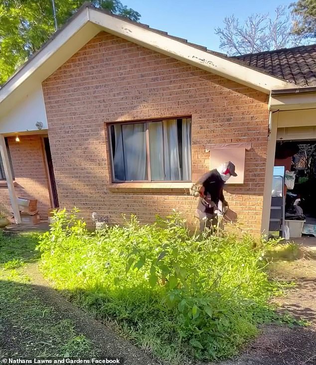 In June, Mr Stafford cleaned up the garden of John, who is unable to maintain his garden due to a functional neurological disorder (FND).