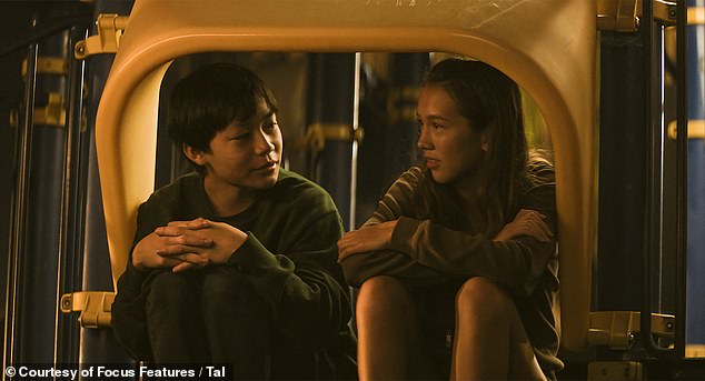 (From left to right) Izaac Wang as 'Chris' and Mahaela Park as 'Madi' in writer/director Sean Wang's film Didi