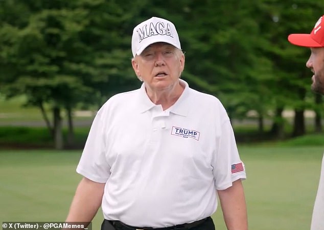 Donald Trump says he beat 21 scratch players in a recent golf tournament in Florida