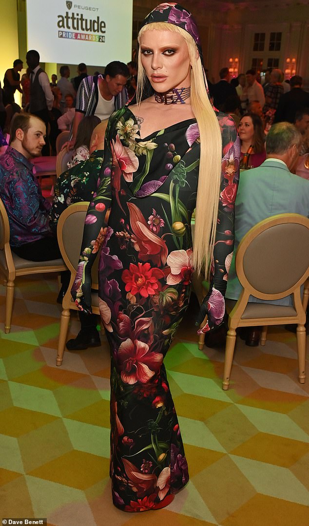 Bimini, who came second on season 2 of RuPaul's Drag Race UK, previously revealed that she had wanted a hair transplant since she was 13 and her hair started receding. Pictured here at the 2024 Attitude Pride Awards in London in June