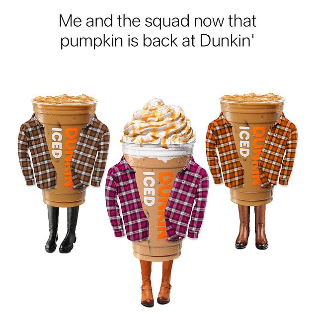 Dunkin's favorite pumpkin drinks also returned to the menus, including the Pumpkin Spice Signature Latte