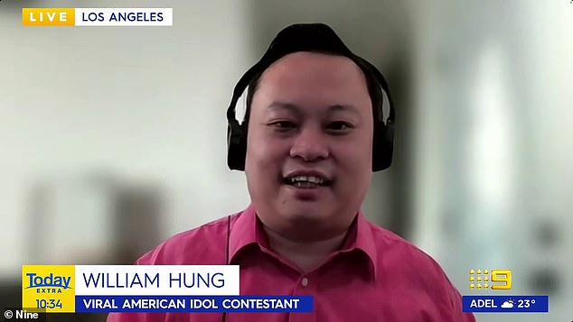 Early 2000s viral sensation William Hung has made a rare appearance on Today Extra, giving Australian audiences another taste of the song that made him famous