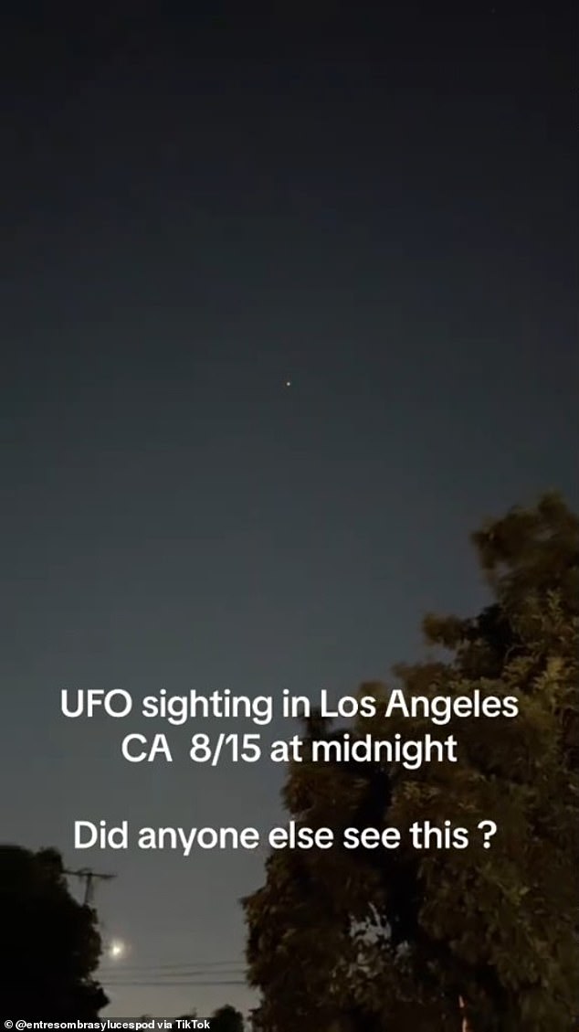 New spooky footage from multiple people shows mysterious lights in the sky above the California desert amid a huge increase in UFO sightings