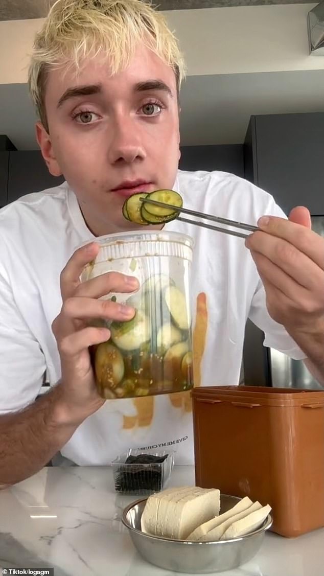 Canadian influencer Logan Moffitt has sparked a global wave of chopping, pickling and kneading by sharing viral recipes for cucumber salads prepared in plastic containers