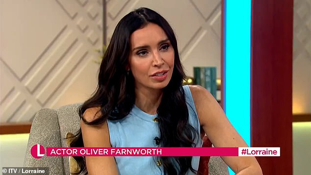 Speaking to Christine Lampard on ITV's morning show, the soap star blew a kiss to his partner through the screen and enthused: 'She's doing incredibly well'