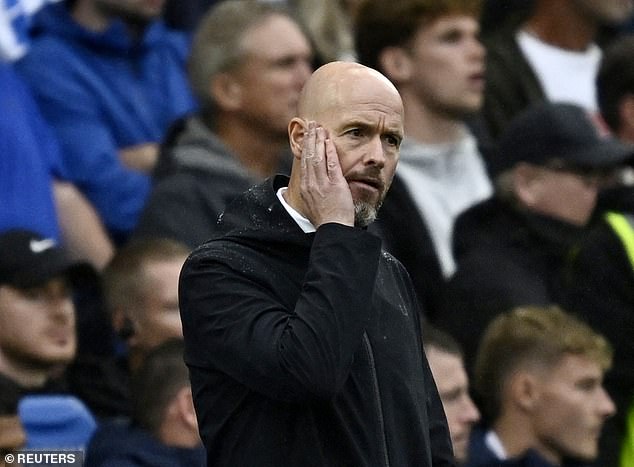 Pressure mounts on Manchester United manager Erik ten Hag after loss to Brighton, claims Gary Neville