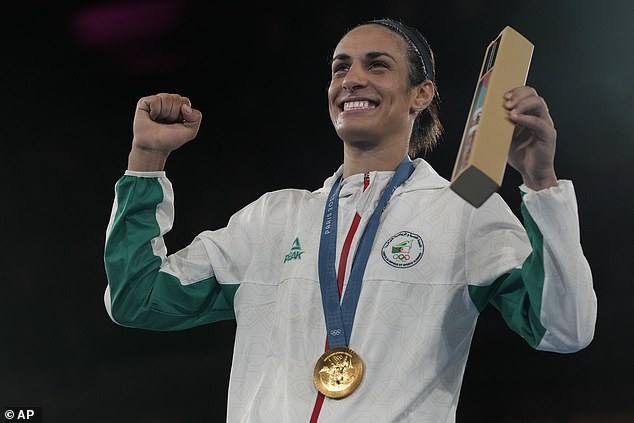 Riyad Mahrez led the congratulations to Imane Khelif after she won Olympic gold in Paris