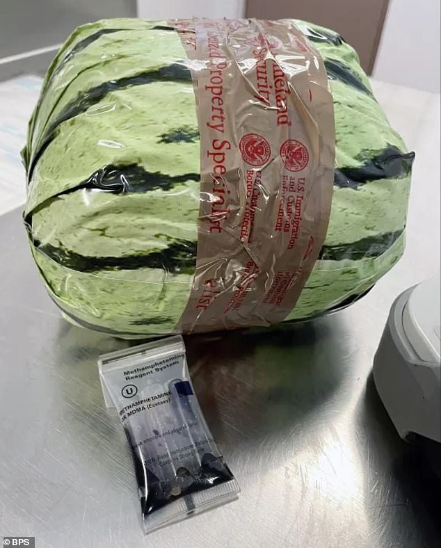 U.S. border agents have discovered a truck containing more than $5 million worth of methamphetamine worth of fake watermelons.