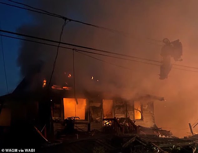 A house on Shore Road in Sinclair exploded around 7 p.m. on August 10, sending debris 300 feet into the air and damaging several homes