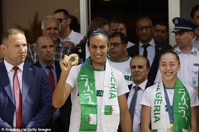 A former training opponent of Olympic gold medal boxer Imane Khelif has called the Algerian 'a man'