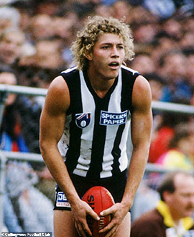 Kent Butcher played for Collingwood in the AFL and is now undergoing extensive rehabilitation after a medical incident left him paralysed