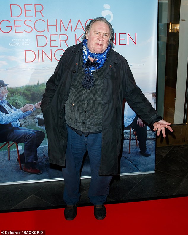 Gerard Depardieu attends a film premiere in Berlin in January last year